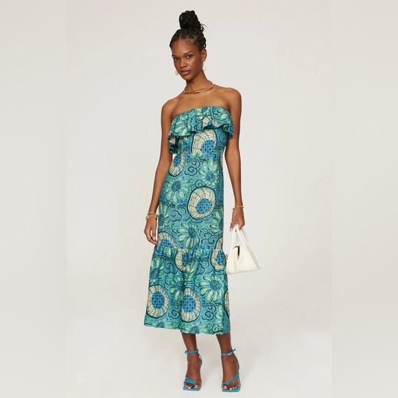 RHODE Dresses & Skirts - Rhode Thea Strapless Midi Dress